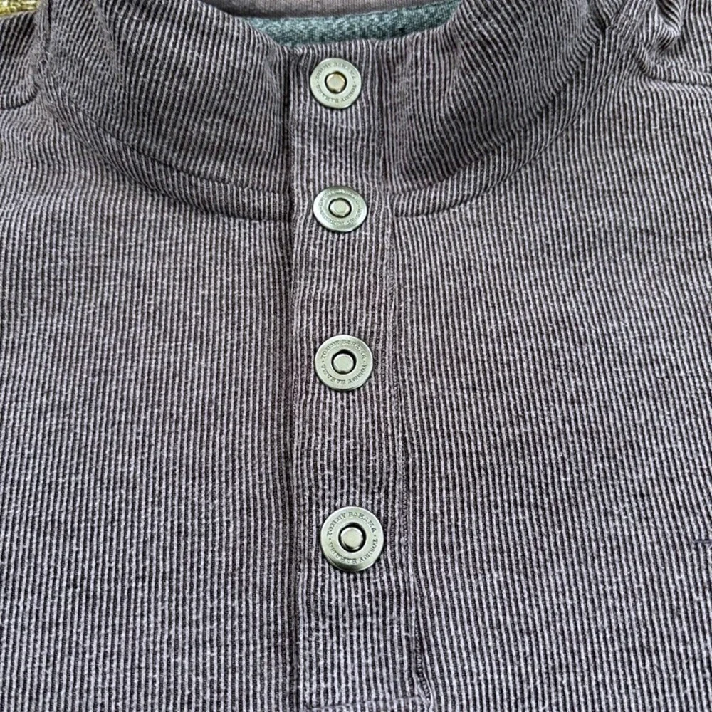Tommy Bahama Size XXL Heather Purple Ribbed‎ Snap Mock Neck Pullover Sweater